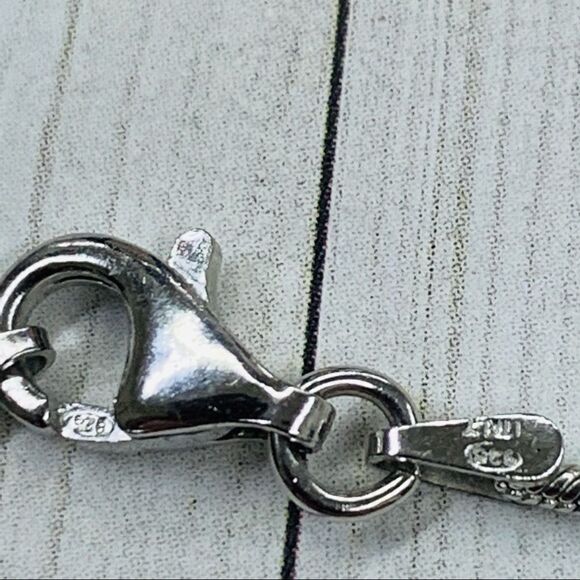 Sterling Silver Bead Station Bracelet - Picture 2 of 3